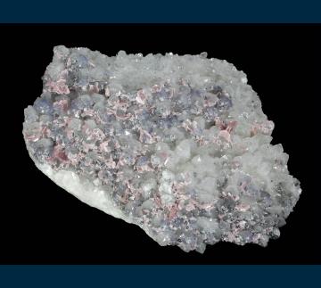 CRG-01 Fluorite and Rhodochrosite on Quartz from Wutong Mine (Wudong Mine), Liubao, Cangwu Co., Wuzhou Prefecture, Guangxi Zhuang A.R., China