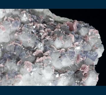 CRG-01 Fluorite and Rhodochrosite on Quartz from Wutong Mine (Wudong Mine), Liubao, Cangwu Co., Wuzhou Prefecture, Guangxi Zhuang A.R., China