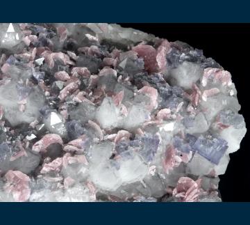 CRG-01 Fluorite and Rhodochrosite on Quartz from Wutong Mine (Wudong Mine), Liubao, Cangwu Co., Wuzhou Prefecture, Guangxi Zhuang A.R., China