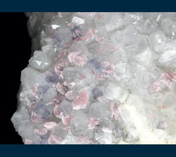 CRG-05 Fluorite and Rhodochrosite on Quartz from Wutong Mine (Wudong Mine), Liubao, Cangwu Co., Wuzhou Prefecture, Guangxi Zhuang A.R., China