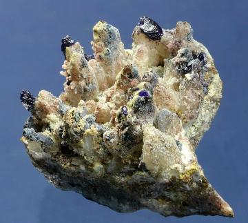 RG0610 Azurite on Quartz from Sierra Rica, Municipio de Manuel Benavides, Chihuahua, Mexico RG0610 Azurite on Quartz from Sierra Rica, Municipio de Manuel Benavides, Chihuahua, Mexico