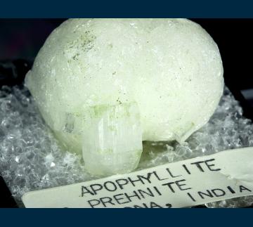 TN356 Apophyllite and Prehnite from Pune (Poonah) District, Lonavala, Maharashtra, India TN356 Apophyllite and Prehnite from Pune (Poonah) District, Lonavala, Maharashtra, India