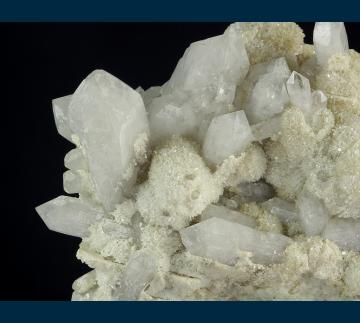 CL-06 Quartz, Prehnite, Stilbite from Prehnite prospect, Pine Creek area, Bishop District, Inyo Co., California, USA CL-06 Quartz, Prehnite, Stilbite from Prehnite prospect, Pine Creek area, Bishop District, Inyo Co., California, USA