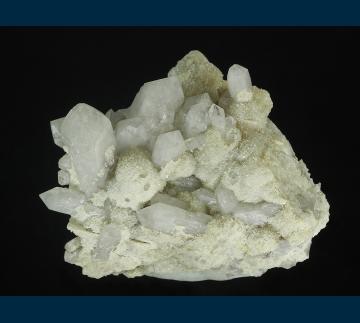 CL-06 Quartz, Prehnite, Stilbite from Prehnite prospect, Pine Creek area, Bishop District, Inyo Co., California, USA CL-06 Quartz, Prehnite, Stilbite from Prehnite prospect, Pine Creek area, Bishop District, Inyo Co., California, USA