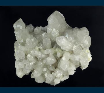 CL-16 Prehnite on Quartz from Prehnite prospect, Pine Creek area, Bishop District, Inyo Co., California, USA CL-16 Prehnite on Quartz from Prehnite prospect, Pine Creek area, Bishop District, Inyo Co., California, USA