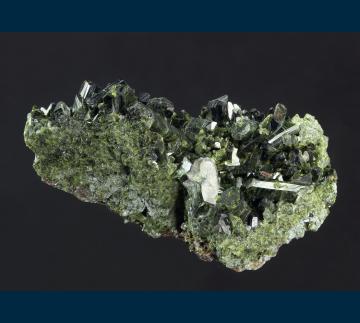 CL-19 Epidote Quartz Grossular on Diopside from Coyote Range, Bishop, Bishop District, Inyo Co., California, USA