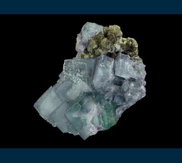 F422 Fluorite with mica from Xianghualing Mine, Chenzhou County, Hunan Province, China F422 Fluorite with mica from Xianghualing Mine, Chenzhou County, Hunan Province, China