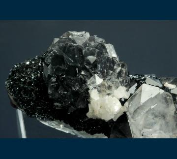 Q120 Quartz on Hematite with Dolomite from Cleator Moor Iron Mines, Cleator Moor, West Cumberland (Cumbria), England Q120 Quartz on Hematite with Dolomite from Cleator Moor Iron Mines, Cleator Moor, West Cumberland (Cumbria), England