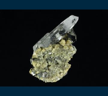 Q233 Quartz with Stannite and mica from Yaogangxian Mine, Yizhang Co., Chenzhou Prefecture, Hunan, China Q233 Quartz with Stannite and mica from Yaogangxian Mine, Yizhang Co., Chenzhou Prefecture, Hunan, China
