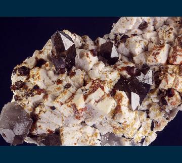 Q239 Quartz (Smoky) with Feldspar, Spessartine from Tongbei, Yunxiao Co., Zhangzhou Prefecture, Fujian Province, China