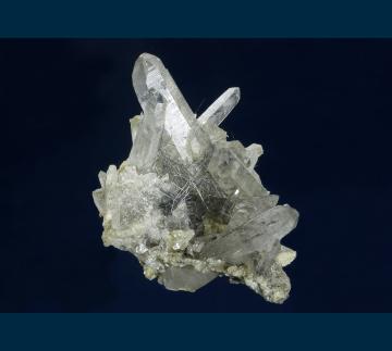 Q324 Quartz with Bismuthinite from Yaogangxian Mine, Yizhang Co., Chenzhou Prefecture, Hunan, China