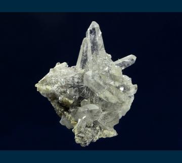 Q324 Quartz with Bismuthinite from Yaogangxian Mine, Yizhang Co., Chenzhou Prefecture, Hunan, China