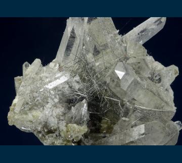 Q324 Quartz with Bismuthinite from Yaogangxian Mine, Yizhang Co., Chenzhou Prefecture, Hunan, China