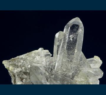 Q324 Quartz with Bismuthinite from Yaogangxian Mine, Yizhang Co., Chenzhou Prefecture, Hunan, China