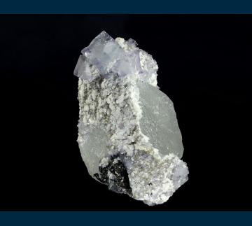 Q030 Quartz with Fluorite, Scheelite, Arsenopyrite, Dolomite, Stannite from Yaogangxian Mine, Yizhang Co., Chenzhou Prefecture, Hunan, China
