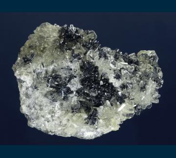 CMS027 Stibnite on Barite from Deep Post Mine, Lynn District, North of Carlin, Eureka County, Nevada, USA CMS027 Stibnite on Barite from Deep Post Mine, Lynn District, North of Carlin, Eureka County, Nevada, USA