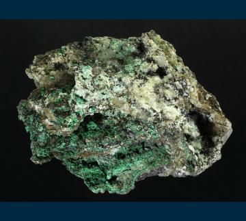 BG19-07 Calcite and Malachite from Bisbee, Warren District, Mule Mts, Cochise Co., Arizona, USA