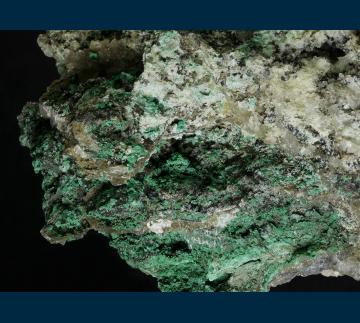 BG19-07 Calcite and Malachite from Bisbee, Warren District, Mule Mts, Cochise Co., Arizona, USA