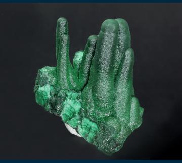 DRC-11 Malachite stalactite from L'Etoile du Congo Mine (Star of the Congo Mine), Lubumbashi, Katanga (Shaba), Democratic Republic of Congo (Zaire)