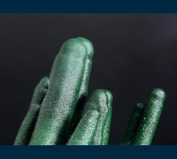 DRC-11 Malachite stalactite from L'Etoile du Congo Mine (Star of the Congo Mine), Lubumbashi, Katanga (Shaba), Democratic Republic of Congo (Zaire)