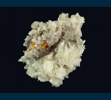 NAI-2 Cerussite with Wulfenite from Nakhlak Mine, Madan-e Nakhlak, Anarak District, Nain, Isfahan Province, Iran NAI-2 Cerussite with Wulfenite from Nakhlak Mine, Madan-e Nakhlak, Anarak District, Nain, Isfahan Province, Iran