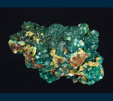 DDRC1 Dioptase with Mimetite from Mindouli District, Pool Dept., Republic of Congo DDRC1 Dioptase with Mimetite from Mindouli District, Pool Dept., Republic of Congo