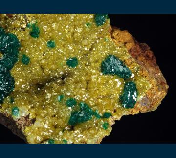 DDRC2 Mimetite with Dioptase from Mindouli District, Pool Dept., Republic of Congo DDRC2 Mimetite with Dioptase from Mindouli District, Pool Dept., Republic of Congo