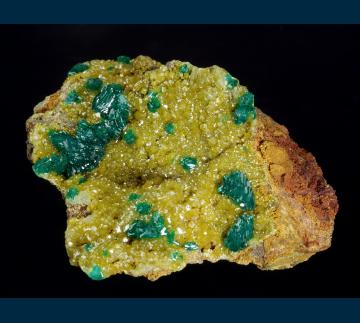 DDRC2 Mimetite with Dioptase from Mindouli District, Pool Dept., Republic of Congo DDRC2 Mimetite with Dioptase from Mindouli District, Pool Dept., Republic of Congo