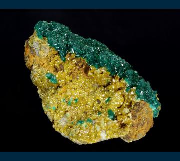 DDRC3 Dioptase with Mimetite from Mindouli District, Pool Dept., Republic of Congo DDRC3 Dioptase with Mimetite from Mindouli District, Pool Dept., Republic of Congo