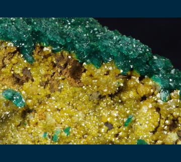 DDRC3 Dioptase with Mimetite from Mindouli District, Pool Dept., Republic of Congo DDRC3 Dioptase with Mimetite from Mindouli District, Pool Dept., Republic of Congo