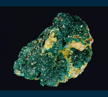 DDRC5 Dioptase with Mimetite from Mindouli District, Pool Dept., Republic of Congo DDRC5 Dioptase with Mimetite from Mindouli District, Pool Dept., Republic of Congo