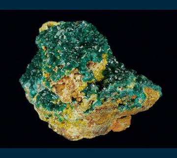 DDRC5 Dioptase with Mimetite from Mindouli District, Pool Dept., Republic of Congo DDRC5 Dioptase with Mimetite from Mindouli District, Pool Dept., Republic of Congo