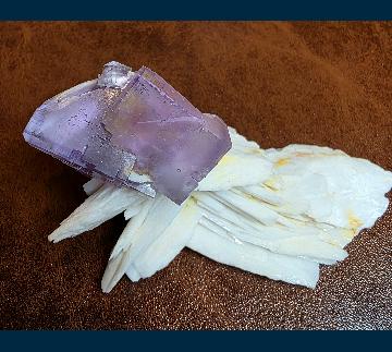 RG1109 Fluorite on Barite from Berbes Mine, Berbes Mining area, Ribadesella, Asturias Comunidad Autonoma, Spain