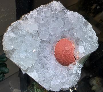 JC-10 Fluorite on Quartz from Mahodari Quarry, near Nasik, Maharashtra, India