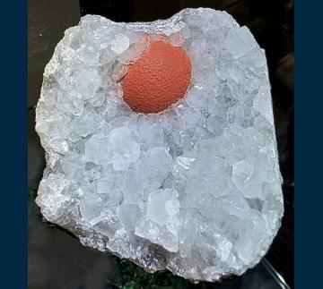 JC-10 Fluorite on Quartz from Mahodari Quarry, near Nasik, Maharashtra, India