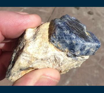 RG0136 Corundum ( var. Sapphire ) from Ilmen Natural Reserve, Ilmen Mts., Southern Urals, Chelyabinskaya Oblast', Russia