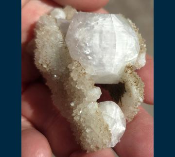 ELC1253 Calcite on Quartz from Guanajuato, Guanajuato Municipality, Guanajuato, Mexico ELC1253 Calcite on Quartz from Guanajuato, Guanajuato Municipality, Guanajuato, Mexico