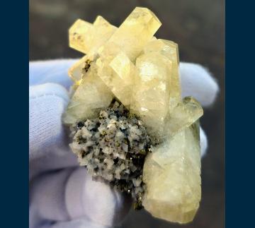 OWR05 Calcite with Dolomite and Chalcopyrite from Sweetwater Mine, Viburnum Trend District, Reynolds Co., Missouri, United States of America OWR05 Calcite with Dolomite and Chalcopyrite from Sweetwater Mine, Viburnum Trend District, Reynolds Co., Missouri, United States of America