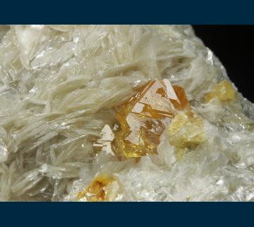 RG1286b Scheelite on Muscovite from Mt. Xuebaoding, Pingwu County, Mianyang Prefecture, Sichuan Province, China RG1286b Scheelite on Muscovite from Mt. Xuebaoding, Pingwu County, Mianyang Prefecture, Sichuan Province, China