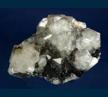 DEB240 Quartz on Hematite from Alston Moor District, North Pennines, Cumberland, Cumbria, England, United Kingdom
