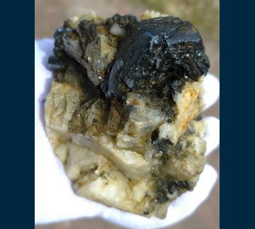 DEB2453 Hematite ( var. Eisenrose ) on Adularia with Rutile and Quartz from La Fibbia, St. Gotthard, Ticino Canton, Switzerland