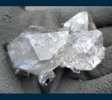 Q172 Quartz ( var. Herkimer ) from Ace of Diamonds Mine, Middleville, Town of Newport, Herkimer County, New York, USA