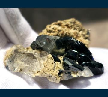 RG0980 Hematite with Rutile on Quartz from Cavradi, Val Curnera, Tavetsch, Graubunden (Grisons) Canton, Switzerland