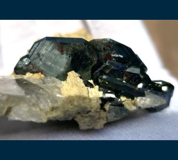 RG0980 Hematite with Rutile on Quartz from Cavradi, Val Curnera, Tavetsch, Graubunden (Grisons) Canton, Switzerland