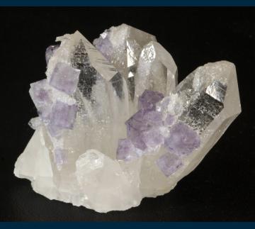 Fluorite on Quartz - China - F246