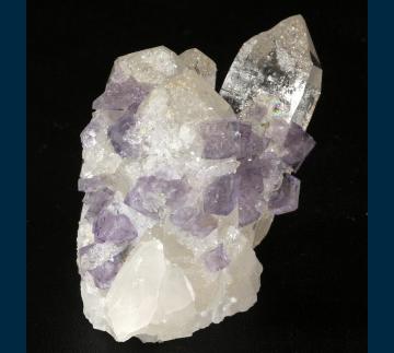 Fluorite on Quartz - China - F246