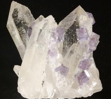 Fluorite on Quartz - China - F246