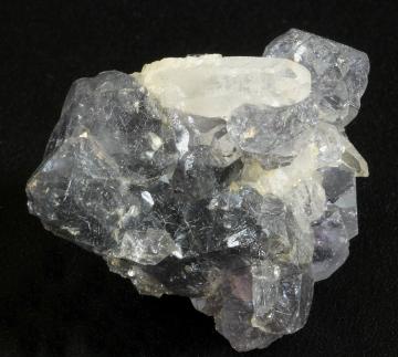 Quartz with Fluorite included with Bismuthinite - China - F423