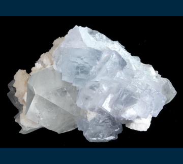 Fluorite on Quartz with Dolomite - China - YAO-01