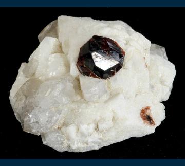 Spessartine with Quartz on Microcline - Pakistan - MMH-33